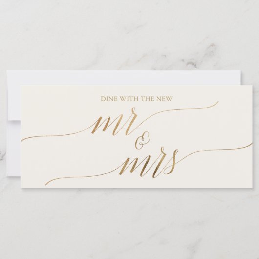 エレガント金ゴールドクリームつるのシーティンググラフヘッダー (裏面)