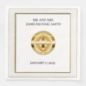 エレガント金ゴールドクロスとチャリスカソリッ結婚クス (正面)