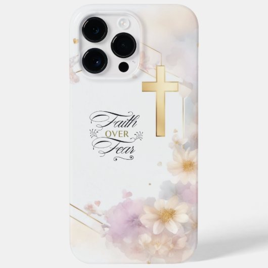 エレガント金ゴールドクロスiPhone 14 Pro Maxケース Case-Mate iPhoneケース (裏面)