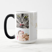 エレガント金ゴールドクールママ今まで写真 モーフィングマグカップ (左)