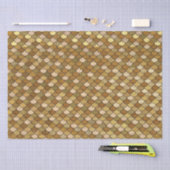 エレガント金ゴールドグラデーショングリッターマーメイドはかりで測 薄葉紙 (クラフト)