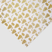 エレガント金ゴールドグリッターのクリスマスアイコン 薄葉紙 (詳細)