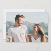 エレガント金ゴールドグリッターシック写モダン真結婚s セーブザデート (裏面)