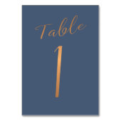 エレガント金ゴールドグリッターネイビ結婚ーのテーブル番号 テーブルナンバー (裏面)