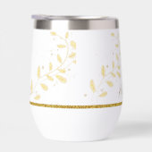 エレガント金ゴールドグリッターモノグラム名 (右面)