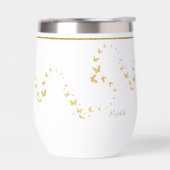 エレガント金ゴールドグリッターモノグラム名 (左面)