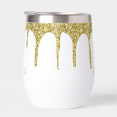 エレガント金ゴールドグリッターモノグラム名 (右面)