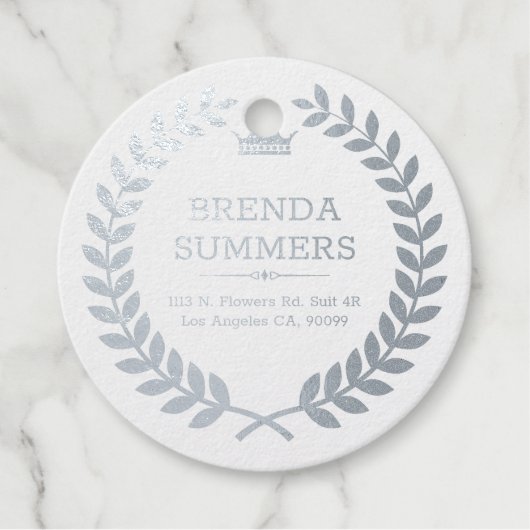 エレガント金ゴールドグリッターリース フェイバータグ (正面)