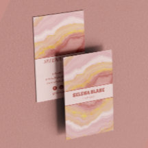 エレガント金ゴールドグリッター付きピンクアゲートモダン-