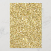 エレガント金ゴールドグリッター共有Aメモリカード アドバイスカード (裏面)