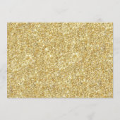 エレガント金ゴールドグリッター共有Aメモリカード アドバイスカード (裏面)