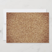 エレガント金ゴールドグリッター写真誕生日ありがとう サンキューカード (裏面)