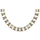 エレガント金ゴールドグリッター印刷結婚の バンティングフラッグ (全)