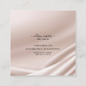 エレガント金ゴールドグリッター気にスクエアビジネス スクエア名刺 (裏面)