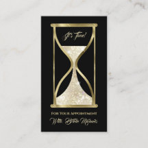 エレガント金ゴールドグリッター砂時計の髪とメイクアップ