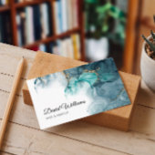 エレガント金ゴールドグリッター素子を有するアルコールインク 名刺