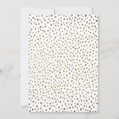 エレガント金ゴールドグリッター誕生日写真 サンキューカード (裏面)