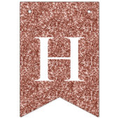 エレガント金ゴールドグリッター誕生日 バンティングフラッグ (第2の旗)