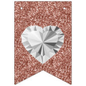 エレガント金ゴールドグリッター誕生日 バンティングフラッグ (第1の旗)