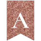 エレガント金ゴールドグリッター誕生日 バンティングフラッグ (第3の旗)