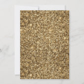 エレガント金ゴールドグリッター50と素晴らしい50誕生日 招待状 (裏面)