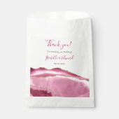 エレガント金ゴールドグリッター&ピンクアゲートストーンズ結婚ーズ フェイバーバッグ (正面)