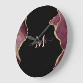 エレガント金ゴールドグリッター ラージ壁時計 (傾斜)