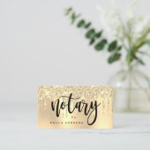 エレガント金ゴールドグリッター 名刺 (スタンド正面)