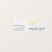 エレガント金ゴールドグリッター 名刺 (外部フラット)