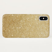 エレガント金ゴールドグリッター Case-Mate iPhoneケース (裏面(横))