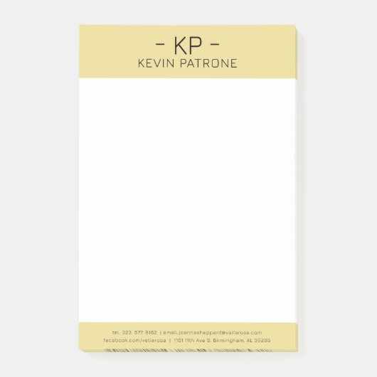 エレガント金ゴールドグレーミニマルタイポグラフィ ポストイット (正面)