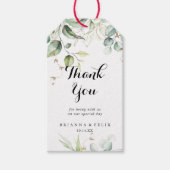 エレガント金ゴールドグ結婚リーズ ギフトタグ (正面)