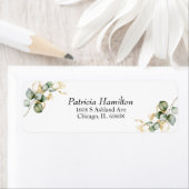 エレガント金ゴールドグ結婚リー ラベル (インサイチュ)