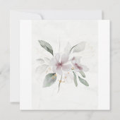 エレガント金ゴールドグ結婚リー 招待状 (裏面)