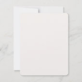 エレガント金ゴールドグ離れリーズのブライダルシャワー招待 招待状 (裏面)