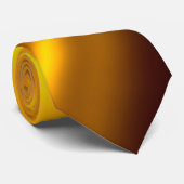 エレガント金ゴールドサテンフェイクテクスチャルック ネクタイ (ロール)