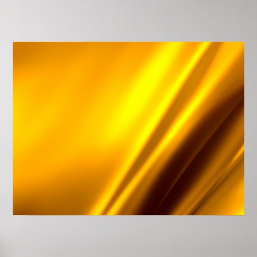 エレガント金ゴールドサテンフェイクテクスチャルック ポスター (正面)