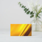 エレガント金ゴールドサテンフェイクテクスチャルック 名刺 (スタンド正面)