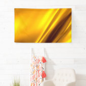 エレガント金ゴールドサテンフェイクテクスチャルック 横断幕 (インサイチュ)