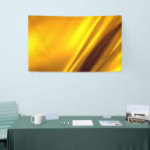 エレガント金ゴールドサテンフェイクテクスチャルック 横断幕 (トレードショー)