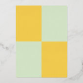 エレガント金ゴールドシルバーラグジュアリーフォーマルモダン結婚ズ 箔招待状 (裏面)