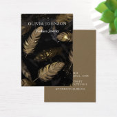 エレガント金ゴールドシンプルジュエリー表示カード (デスク)