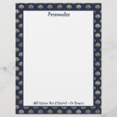 エレガント金ゴールドシーシェル海ビーチテーマ (正面)