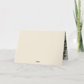 エレガント金ゴールドスカスタムクリスマ シーズンカード (裏面)