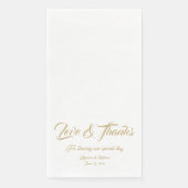 エレガント金ゴールドスカスタムクリプト感謝していラヴ&ズ結婚 (正面)