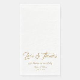 エレガント金ゴールドスカスタムクリプト感謝していラヴ&ズ結婚