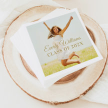 エレガント金ゴールドスカスタムクリプト2025卒業写真