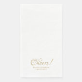 エレガント金ゴールドスクリプト名前をカスタムする結婚文字 (正面)