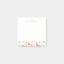 エレガント金ゴールドスクリプト名|水彩ハート