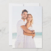 エレガント金ゴールドスクリプ結婚ト2 招待状 (裏面)